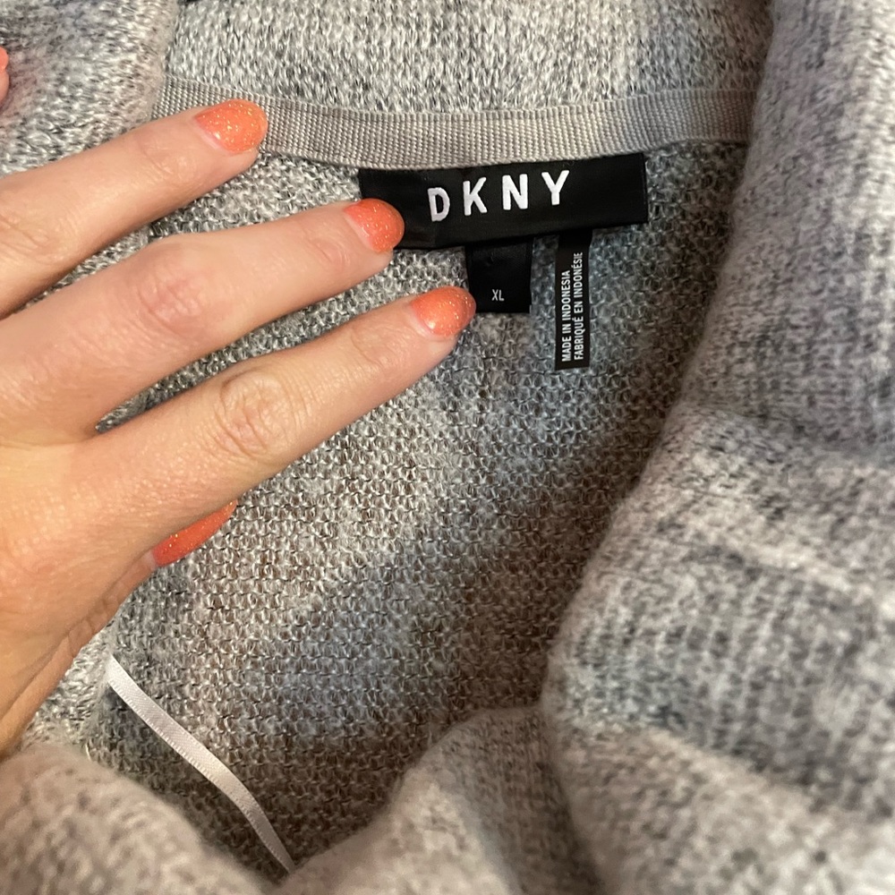 DKNY Grey cowl neck sweater